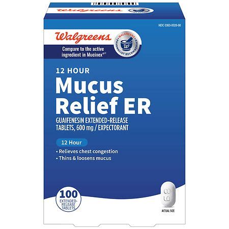 Walgreens 12 Hour Mucus Relief ER Tablets | Walgreens