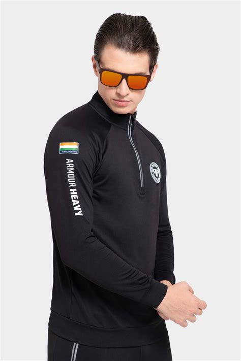 Buy Black Polo Jacket for Men with Patriotic Collection – ARMOUR HEAVY
