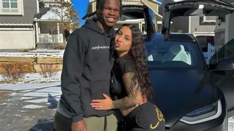 Who is Travis Hunter's fiancee Leanna Lenee? | The US Sun