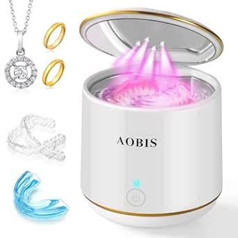 Ultrasonic Retainer Cleaner, 42kHz Professional Ultrasonic Jewelry ...