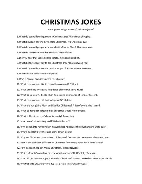 38 Best Christmas Jokes - The only list you'll need. - Mantelligence