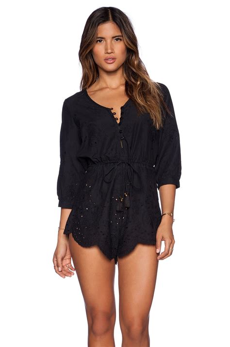 SPELL Casablanca Playsuit in Black | REVOLVE