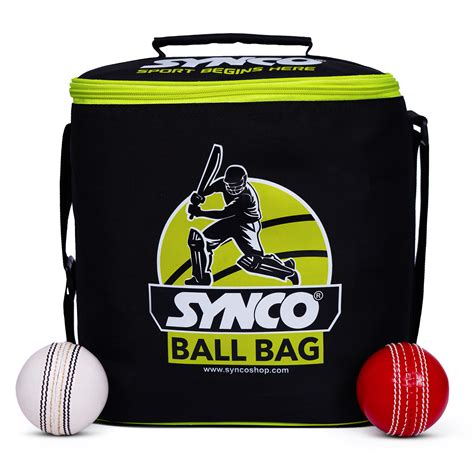 Synco Cricket Ball Bag | Polyester Bag | Easy to Carry 32 Balls – Synco ...