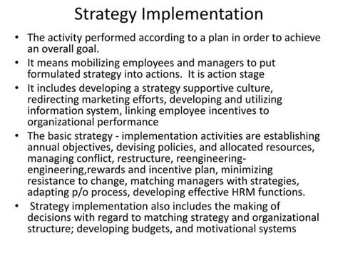 Image result for Strategy Implementation and Control