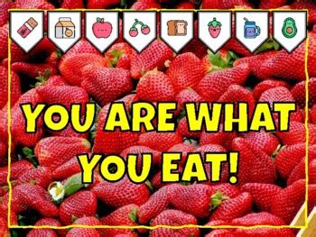YOU ARE WHAT YOU EAT! Health And Nutrition Bulletin Board Kit school ...