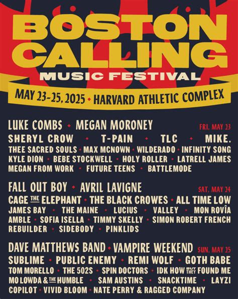 Boston Calling Music Festival with Luke Combs, Megan Moroney, Sheryl ...