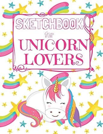 Sketchbook for Unicorn Lovers: Unicorn Sketchbook for Girls 50 framed ...