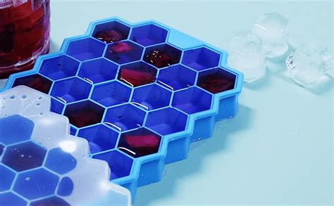 Buy 1 Pack Ice Cube Trays Silicone Ice Cube Molds, Easy-Release and ...