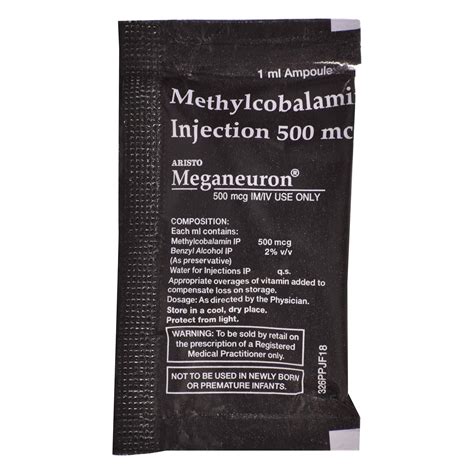 Meganeuron 500 mcg - Ampule of 1 ml Injection : Amazon.in: Health ...