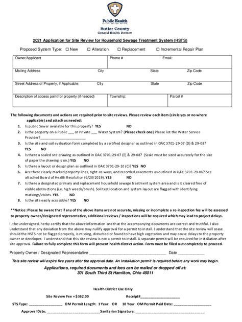 Fillable Online Guide for Obtaining Permit to Install A Sewage ...