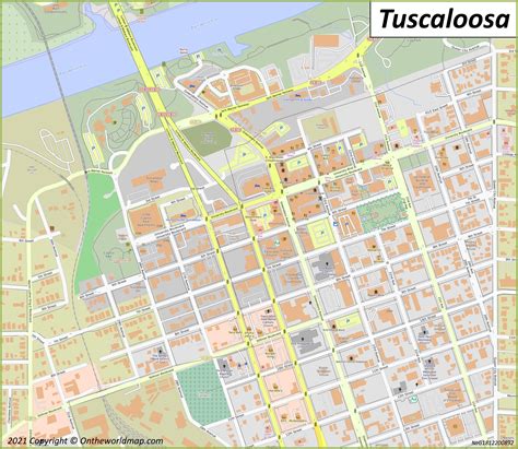 Tuscaloosa Map | Alabama, U.S. | Discover Tuscaloosa with Detailed Maps