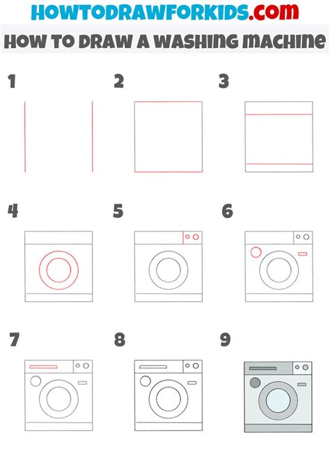 How to Draw a Washing Machine 的图像结果