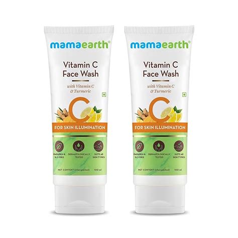 Mamaearth Vitamin C Face Wash for Women & Men | Toxin-Free & Oil-Free ...