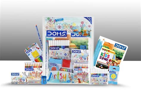Doms Artsy Kit | Gift for Kids | Combination of 8 Stationary Items, Ink ...