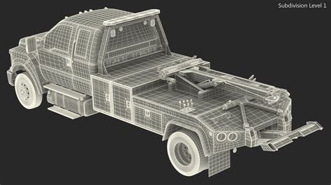 Heavy Duty Tow Truck Rigged 3D | 3D Molier International