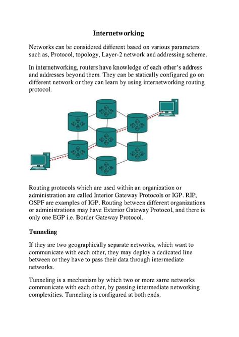 Internetworking - Internetworking Networks can be considered different ...