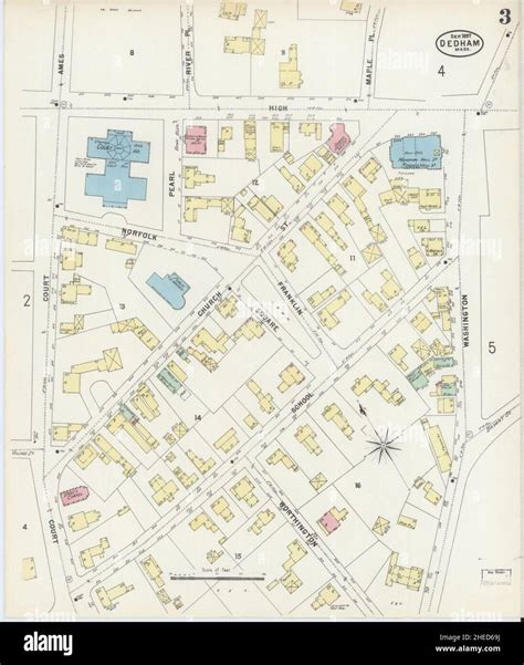 Map of dedham massachusetts hi-res stock photography and images - Alamy