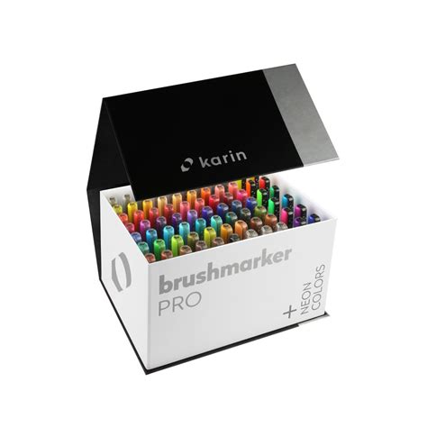 Karin Brushmarker PRO Mega Box Plus Set of 72 Colours + 3 Blender | Art ...