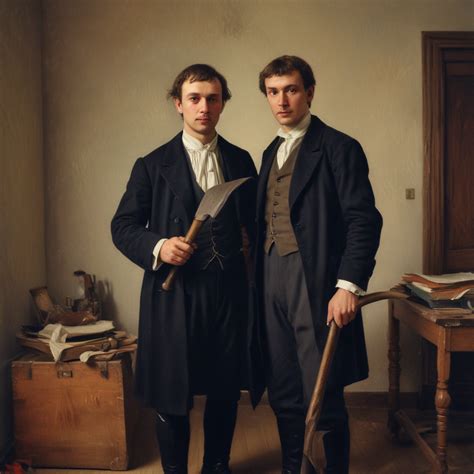 rodion romanovich raskolnikov in his room holding axe