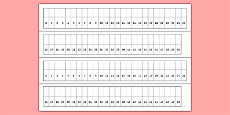 Editable Number Track 0-20