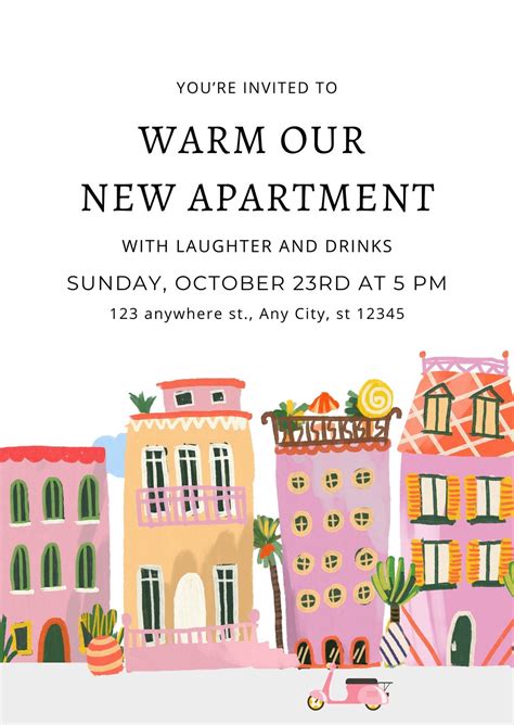 Free, custom printable housewarming invitation templates | Canva