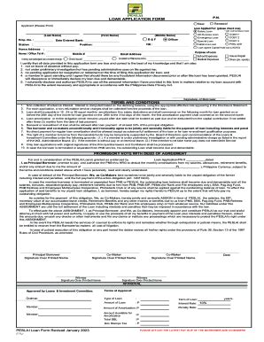Fillable Online PESLAI LOAN APPLICATION FORMS Fax Email Print - pdfFiller