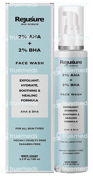 Rejusure Aha 2 Bha 2 Face Wash 100 Ml - Uses, Side Effects, Dosage ...