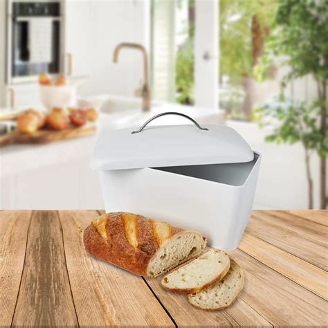 Buy Anko Stainless Steel & Powder Coated Iron Bread Bin/Food Storage ...