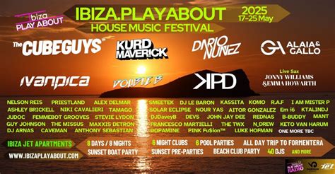 Ibiza.PlayAbout 2025 Annual House Music Festival, Ibiza Jet Apartments ...
