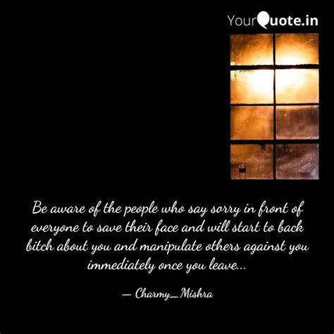 Be aware of the people wh... | Quotes & Writings by Charmy Mishra ...