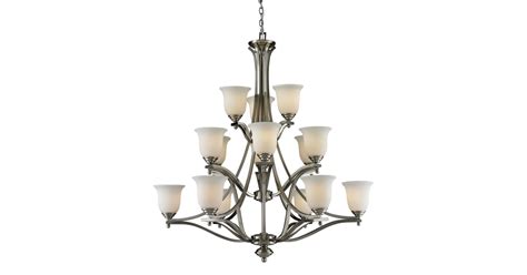 Z-Lite 704-15-BN Lagoon 15 Light 3 Tier Chandelier with Matte Opal ...