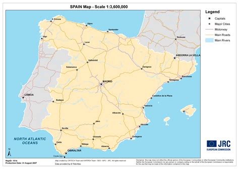 Large detailed map of Spain. Spain large detailed map | Vidiani.com | Maps of all countries in ...