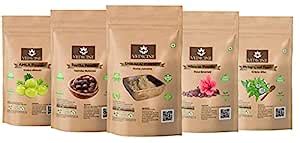 VEDICINE Pure and Natural Amla Reetha Shikakai Hibiscus Bhringraj ...