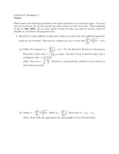 Image result for Calculus 2 Work Problems