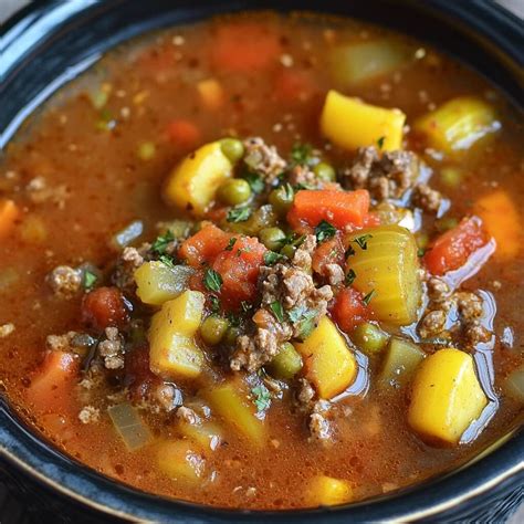Crock Pot Spicy Vegetable Beef Soup: A Hearty, Flavorful Comfort Meal ...