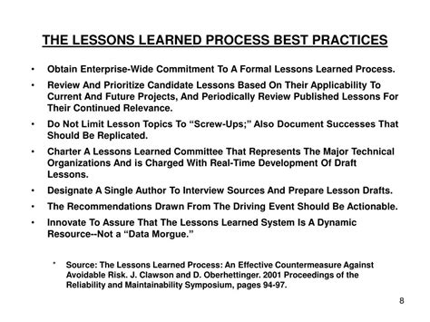Image result for Engineering Lessons Learned