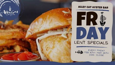 Friday Lenten Specials at Alley Cat, Alley Cat Oyster Bar, Cleveland, 8 ...