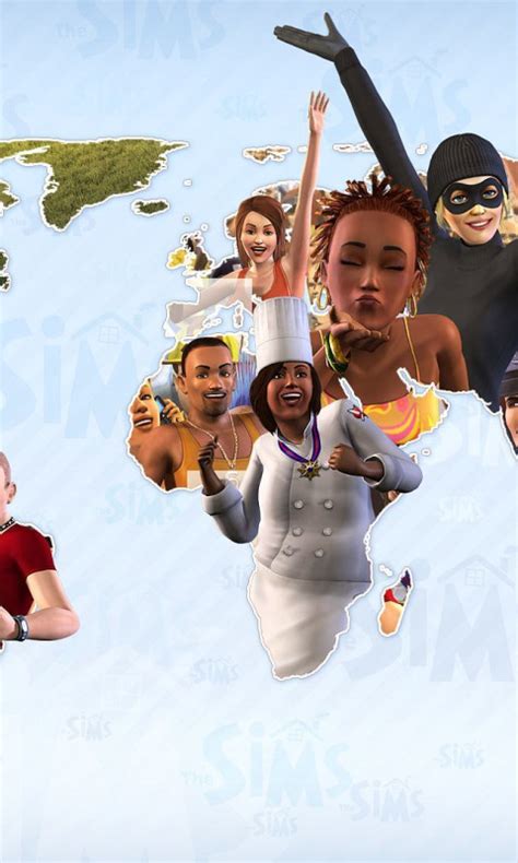 Download wallpaper map, characters, simulator, The Sims 3, section ...