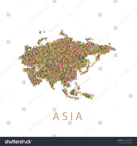Asia Continent Map Vector 的图像结果