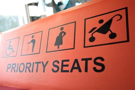 Image result for Priority Sticker On Bus