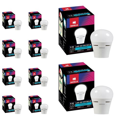 Buy Havells 9W LED B22 BULB |Cool Day Light|Aesthetic Design|Upto 4KV ...