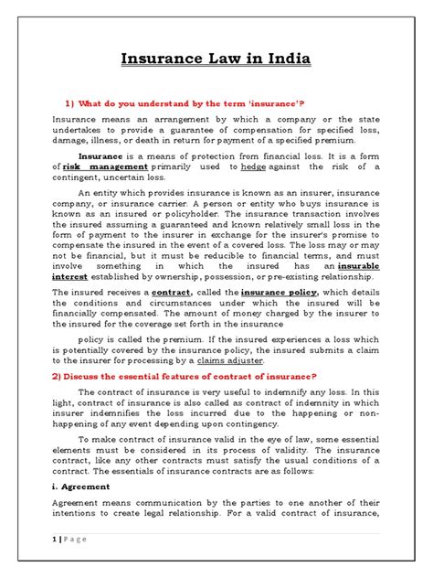 Image result for Insurance Law Case Study Questions