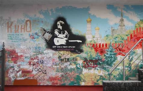 Wallpaper movie, he's alive, graffit, Viktor Tsoi for mobile and ...