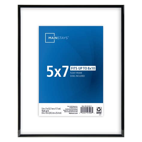 Mainstays 8x10 Front Loading Picture Frames, Black - Walmart.com