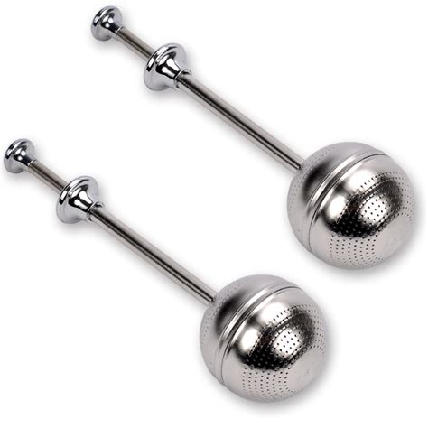 Memotoo Long Handle Tea Ball, 2Pcs Stainless Steel Tea Infuser for ...