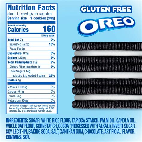 Oreos Nutrition Facts