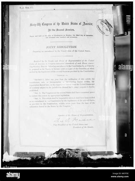 Eighteenth Amendment Document