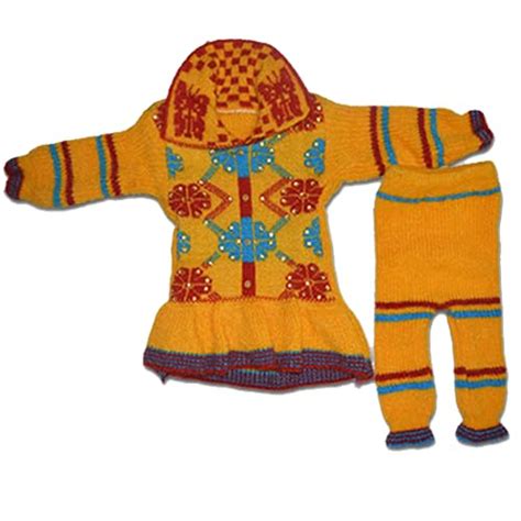 Buy RHYS Baby Girl's Woollen Frock (3-9 Months) Multicolour at Amazon.in