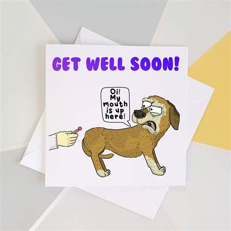 Funny Get Well Soon Card By Giddings Gifts | notonthehighstreet.com