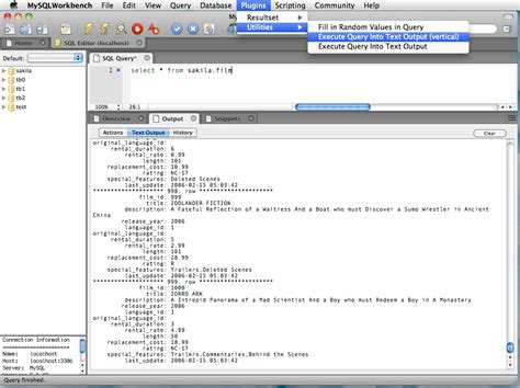 Image result for Example Script for MySQL Workbench